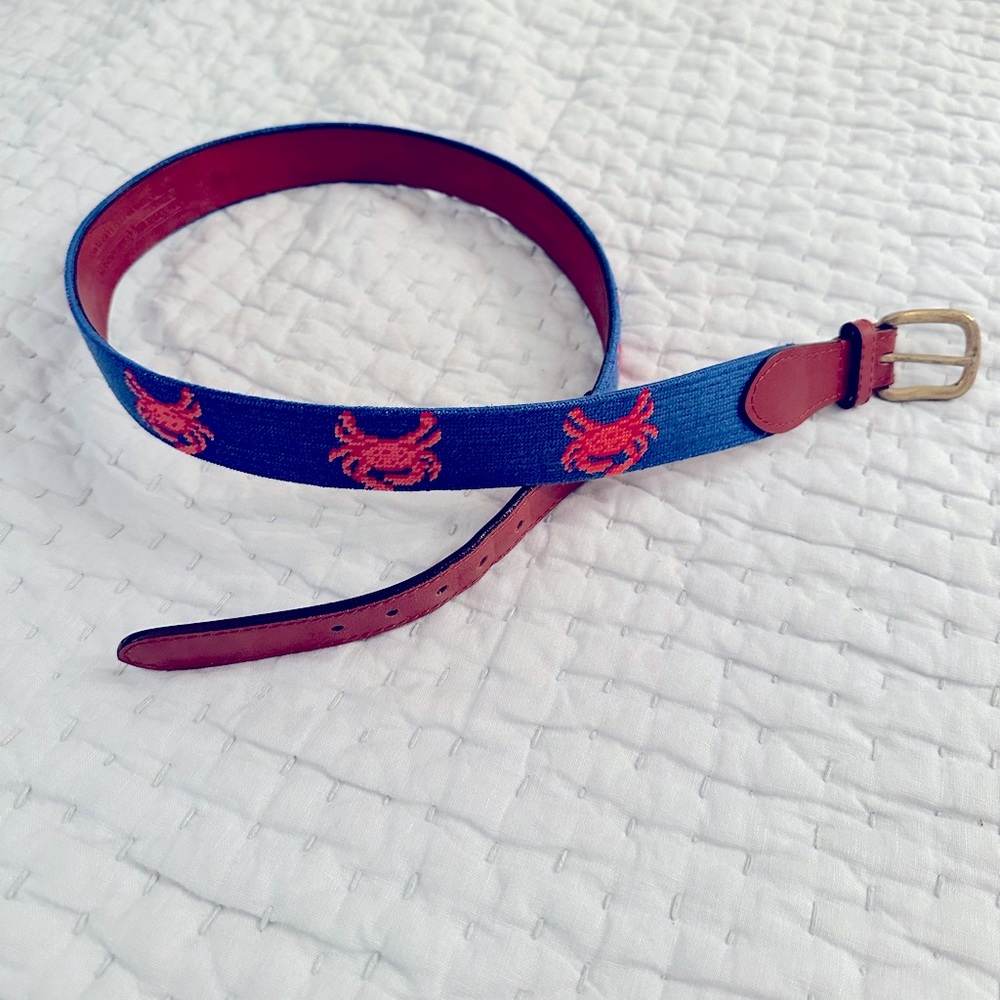 Smathers and Branson needlepoint belt